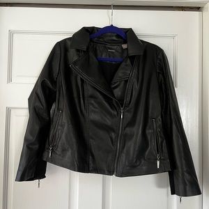 Chicos vegan leather moto jacket